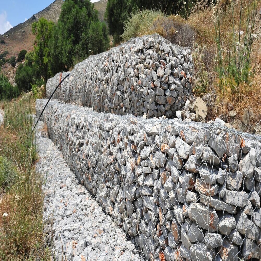Коробчастий габіон для фортифікаційних споруд